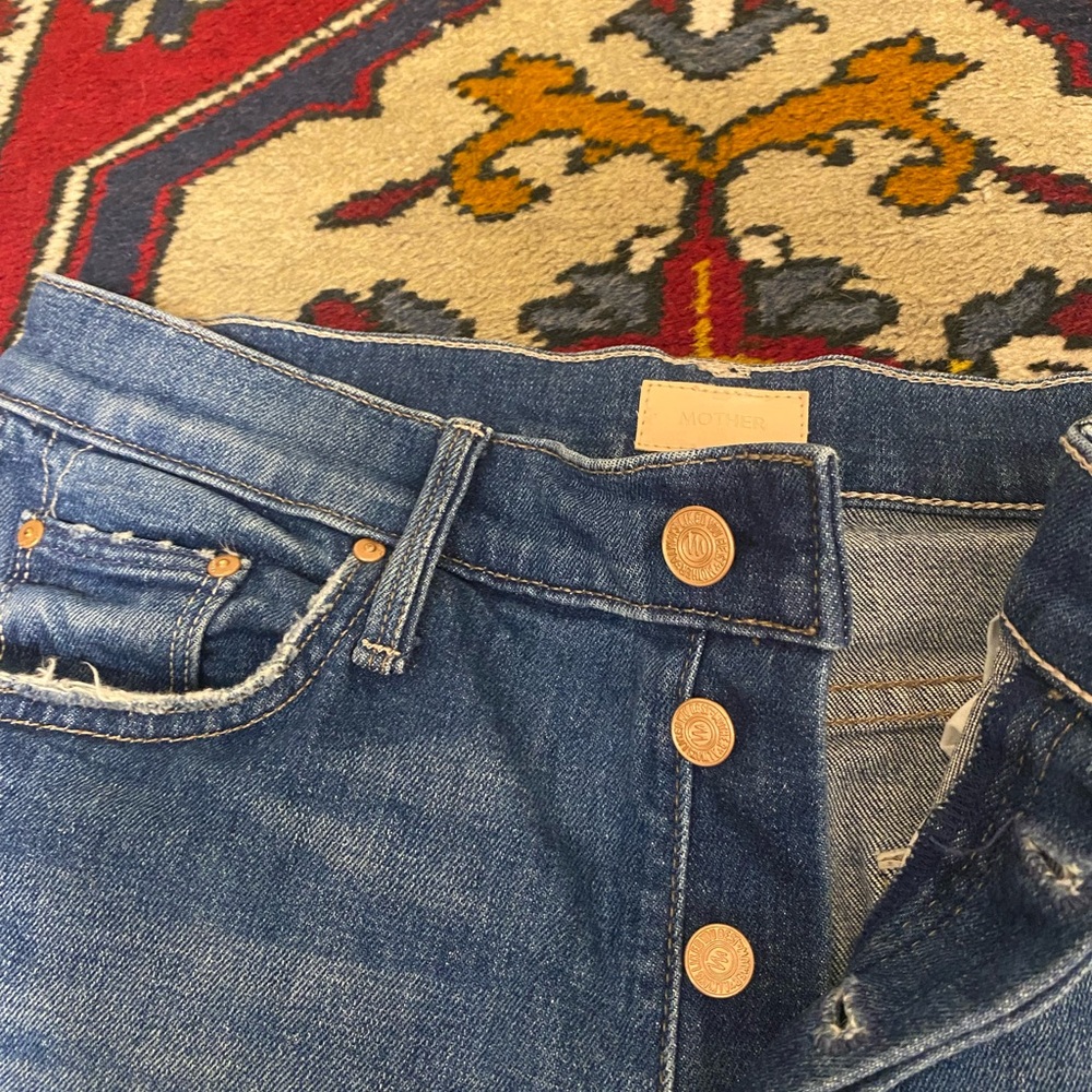 MOTHER Blue Flare & Wide Leg Jeans - Picture 8 of 13